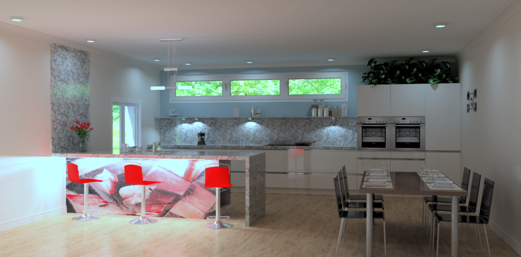 freelance kitchen designer Visual of completed design