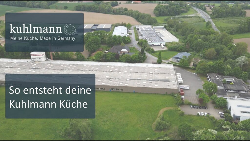 Kuhlmann kitchens factory in Germany overhead view