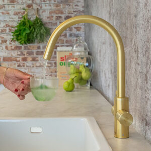 Beau Bijou Design. Independent kitchen designer. Qettle Signature Classic in Brass