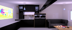 Independent kitchen designer. Kuhlmann Kitchens. Beau Bijou Design Office. Black Matt