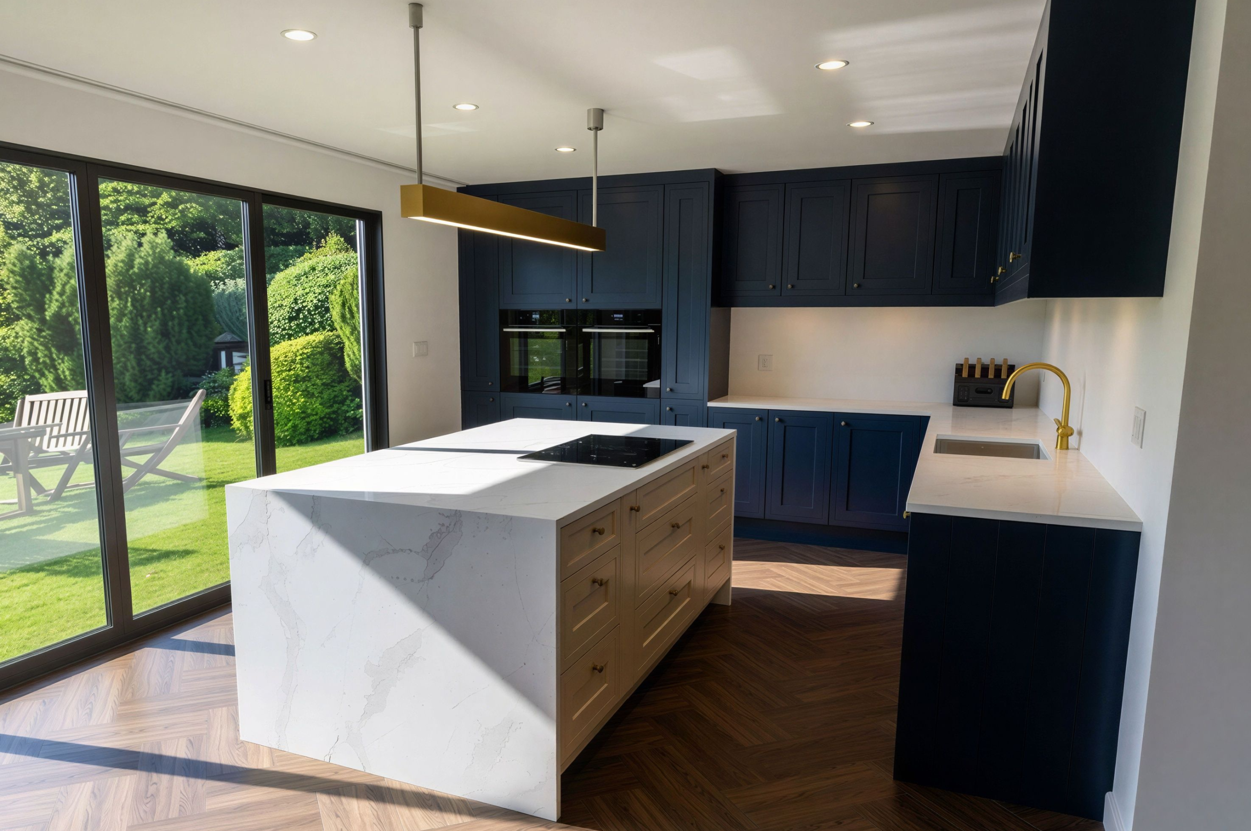 Jen and Liam's kitchen  Beau Bijou Design render