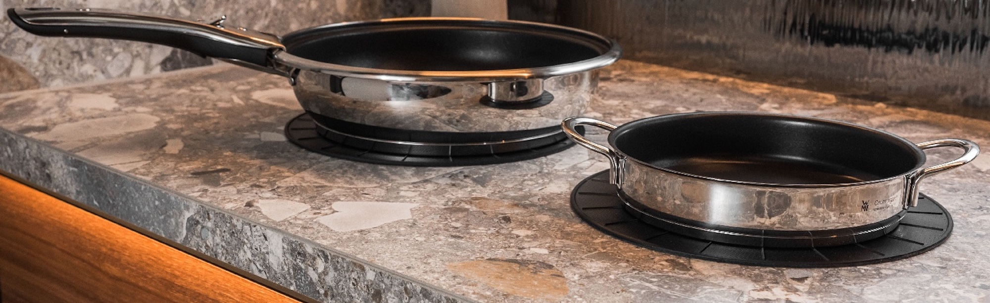 Quooker tap on a belfast sink in the Hebden Bridge showroom