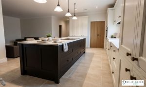 kitchen design ultra realistic render in frame kitchen with Silestone quartz worktops,