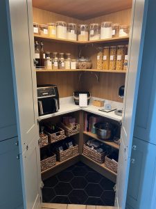 Beau Bijou design - bespoke corner walk in larder