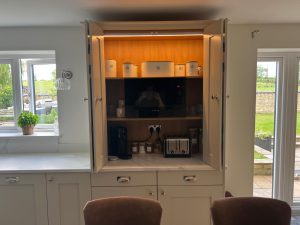 Beau Bijou design - bespoke bifold breakfast pantry